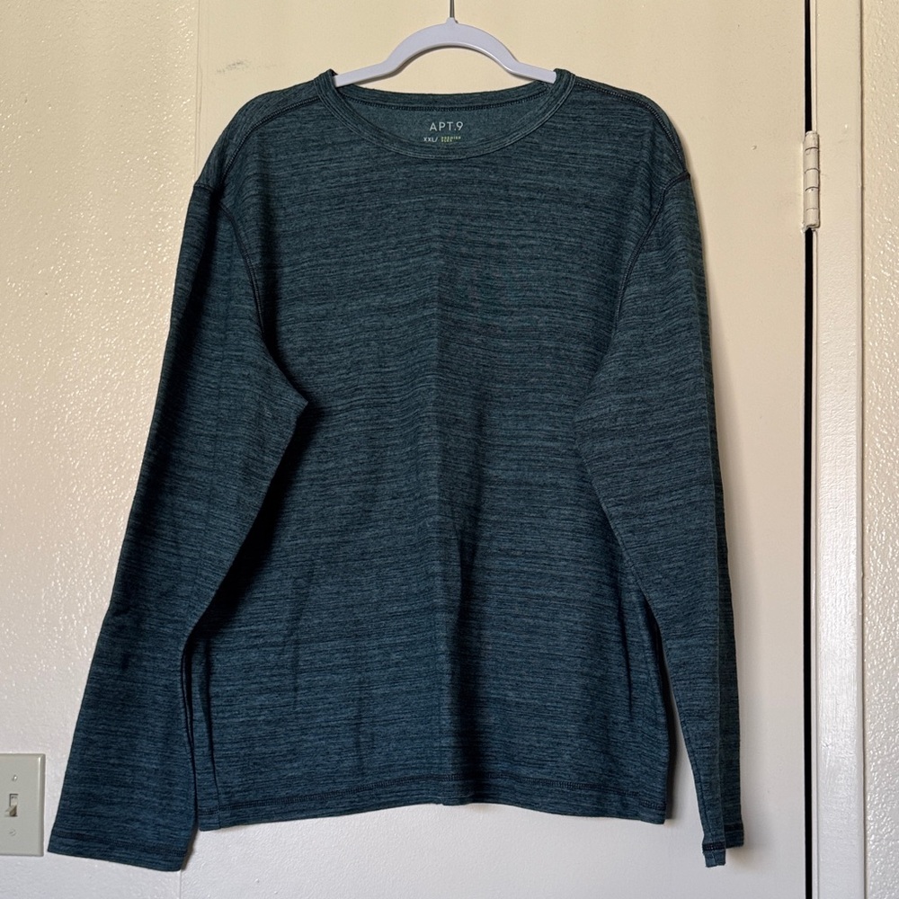 Apt. 9 Men's Teal Long Sleeve Shirt